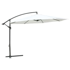 vidaXL Hanging Sun Umbrella White