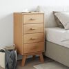 vidaXL Bedside Cabinet OLDEN Brown Solid Wood Pine