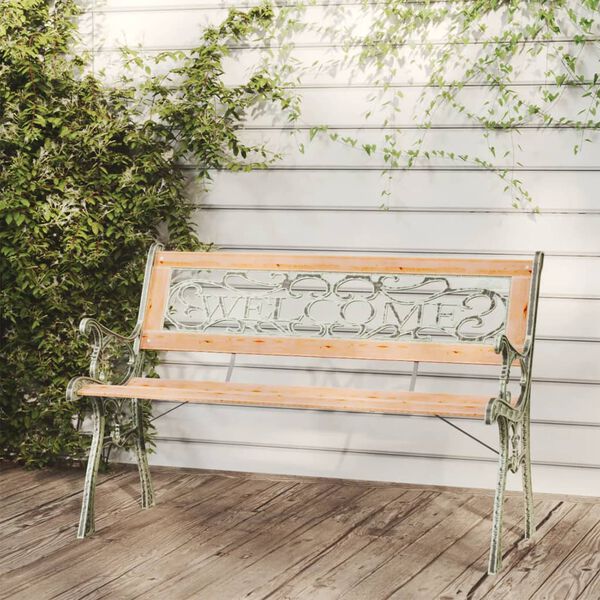 vidaXL Garden Bench 122 cm Solid Firwood