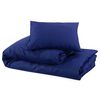vidaXL Duvet Cover Set Navy Blue 155x220 cm Light-weight Microfiber