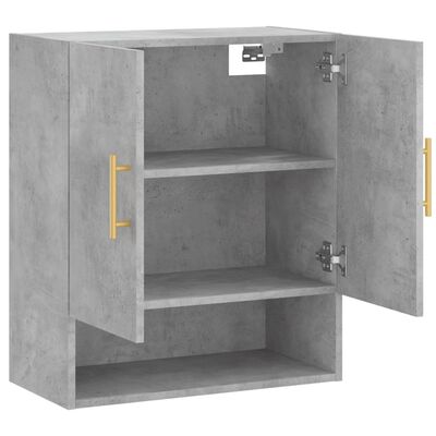 vidaXL Wall Cabinet Concrete Grey 60x31x70 cm Engineered Wood