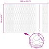 vidaXL Hexagon Fence Silver 1.2 x 10 m Galvanised steel