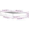 vidaXL Bed Frame without Mattress with LED Lights Concrete Grey 75x190 cm Small Single