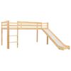vidaXL Kids' Loft Bed | Natural | Solid pine wood | 97 x 208 cm