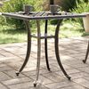 vidaXL Garden Table Bronze 53x53x53 cm Cast Aluminium