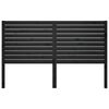 vidaXL Bed Headboard Black 166x4x100 cm Solid Wood Pine