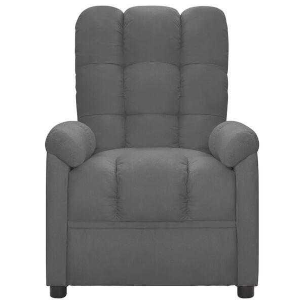 vidaXL Recliner Chair Light Grey Fabric