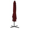vidaXL Garden Parasol with Steel Pole Bordeaux Red 250x250x230 cm