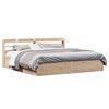 vidaXL Bed Frame with Headboard 200x200 cm Solid Wood Pine