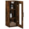 vidaXL Wall Mounted Cabinet Smoked Oak 34.5x34x90 cm