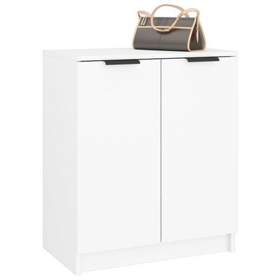 vidaXL Shoe Cabinet White 59x35x70 cm Engineered Wood