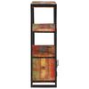 vidaXL Bookshelf with Doors Brown Solid Reclaimed Wood and Metal