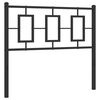 vidaXL Metal Replace Headboard Black 100 cm