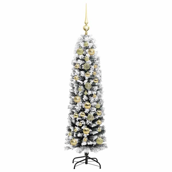 vidaXL Artificial Christmas Tree with 150 LEDs with Stand Green 150 cm