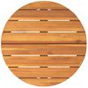 vidaXL Garden Side Table Round Ø55x60 cm Solid Wood Acacia