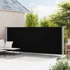 vidaXL Patio Retractable Side Awning 180x600 cm Black