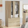 vidaXL Bathroom Cabinet Sonoma Oak 79.5 x 49 x 156 cm Engineered Wood