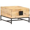 vidaXL Coffee Table | Natural wood | Solid mango wood, powder-coated iron