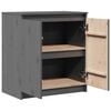 vidaXL Side Cabinet Grey 60x36x65 cm Solid Pinewood
