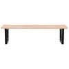 vidaXL Basin Shelf Wall Mounted Steel and Solid Wood Oak