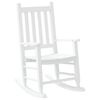 vidaXL Rocking Chairs for Children 2 pcs White Solid Wood Poplar