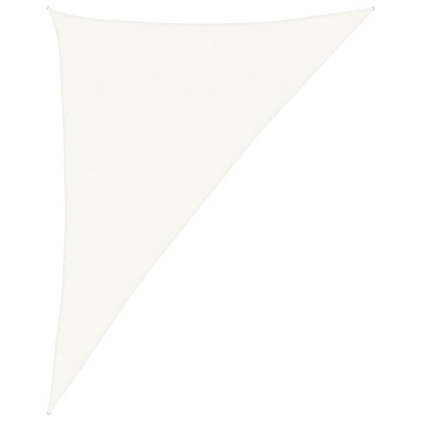 vidaXL Sunshade Sail 160 g/m&sup2; White 4x5x6.8 m HDPE