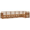vidaXL Outdoor Sofa Set 6 pcs Natural Polyester