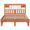 vidaXL Bed Frame without Mattress Wax Brown 140x200 cm Solid Wood Pine