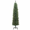 vidaXL Artificial Christmas Tree with 300 LEDs with Stand Green 180 cm