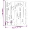 vidaXL Garden Wall Decoration 55x55 cm Corten Steel Bamboo Design
