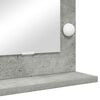 vidaXL Vanity Mirror with Mirror Concrete Grey 100 x 45 x 18 cm