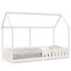 vidaXL Kids' House Bed Frame without Mattress White 90x200 cm