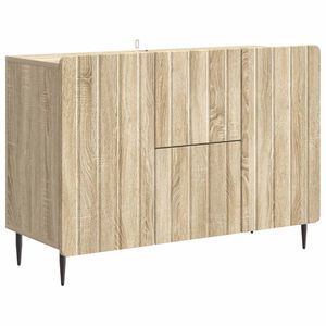 vidaXL Sideboard Sonoma Oak 89 x 34.5 x 62 cm Engineered Wood
