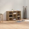 vidaXL Shoe Cabinet Artisan Oak 77.5 x 30 x 51 cm Engineered Wood
