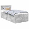 vidaXL Bed Frame Concrete Grey 120 x 200 cm Engineered Wood