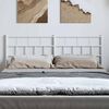 vidaXL Metal Replace Headboard White 135 cm