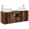 vidaXL Bathroom Cabinet Set 3 pcs Old Wood 49.5 x 44.5 x 65.5 cm