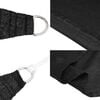 vidaXL Sunshade Sail 160 g/m² Black 2x5 m HDPE