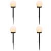 vidaXL Outdoor Solar Lights with Ground Spike 4 pcs Warm White 38.5 cm