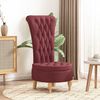 vidaXL Slipper Chair Wine Red 56.5 x 70 x 110 cm Fabric