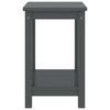 vidaXL Bedside Cabinet Dark Grey 35x30x47 cm Solid Pinewood