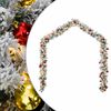 vidaXL Christmas Garland with Baubles and LED Lights Green 20 m PVC