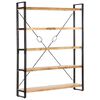 vidaXL 5-Tier Bookcase 140x30x180 cm Solid Mango Wood