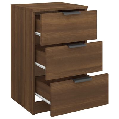 vidaXL Bedside Cabinet Brown Oak 40x36x65 cm