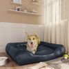 vidaXL Dog Bed Dark Blue 80x68x23 cm Faux Leather