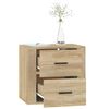 vidaXL Wall-mounted Bedside Cabinet Sonoma Oak 50x36x47 cm