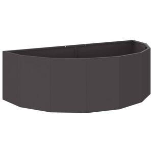 vidaXL Planter Black 120 x 60 x 35 cm Steel