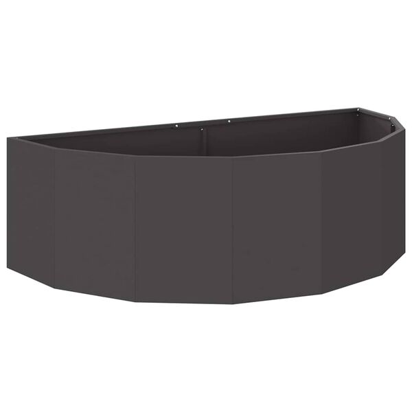 vidaXL Planter Black 120 x 60 x 35 cm Steel