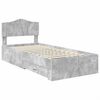 vidaXL Bed Frame Concrete Grey 100 x 200 cm Engineered Wood