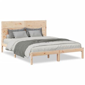 vidaXL Extra Long Bed Frame without Mattress 160x210 cm Solid Wood